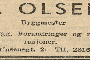 Bilde av Byggmester G. Olsen